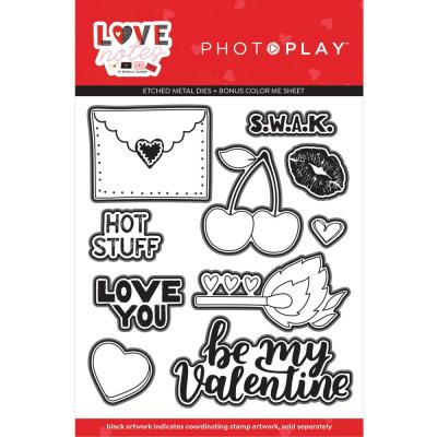 PhotoPlay Love Notes - Outline Die